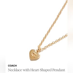 Coach Tiny 14k Gold-plated Heart Necklace